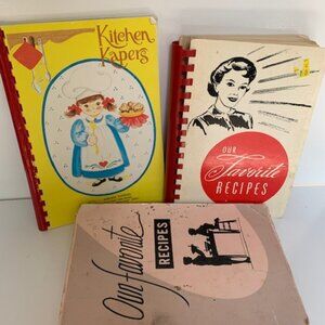 #4230 VINTAGE COMMUNITY COOKBOOKS 3 EA WISCONSIN *READ BELOW* 3 WISCONSIN Commun